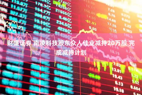 财盛证券 南凌科技股东众人佳业减持20万股 完成减持计划