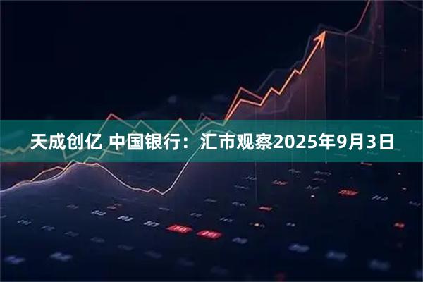 天成创亿 中国银行：汇市观察2025年9月3日